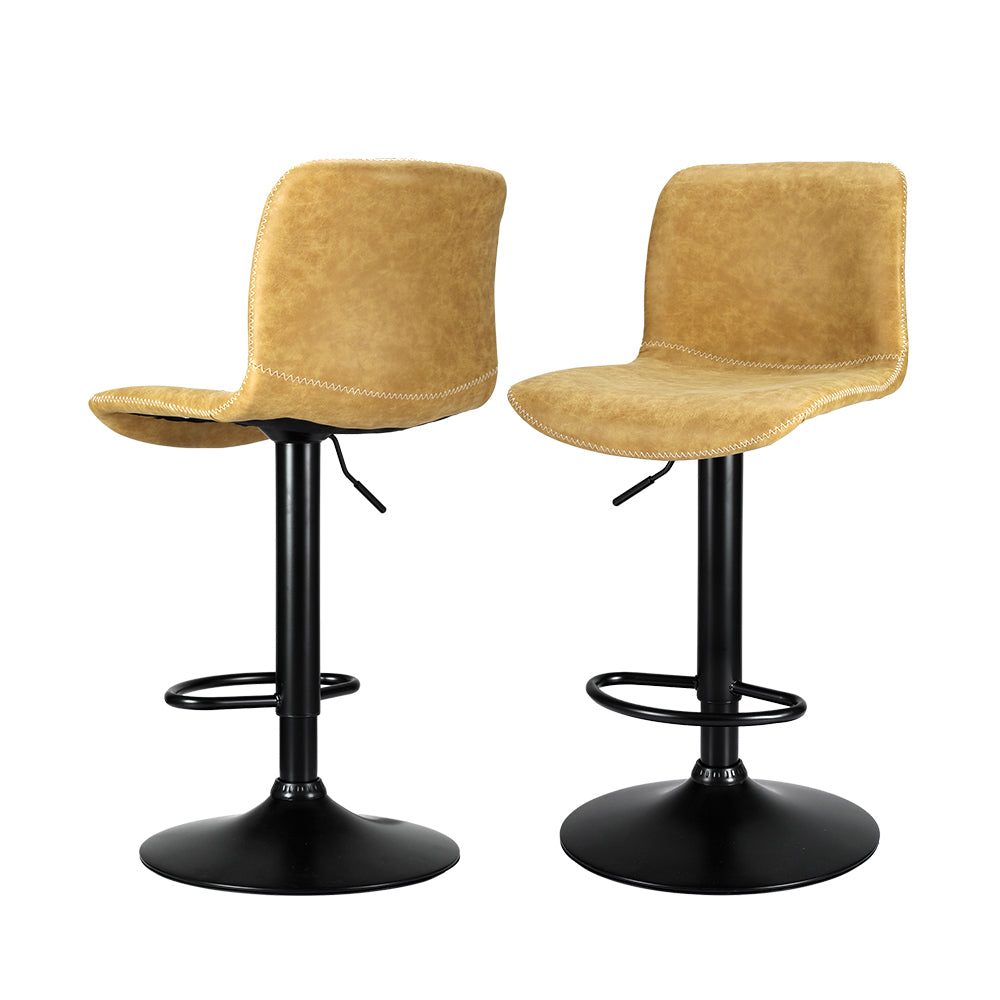 Cove Bar Stool Swivel Adjustable (Set of 2) Brown