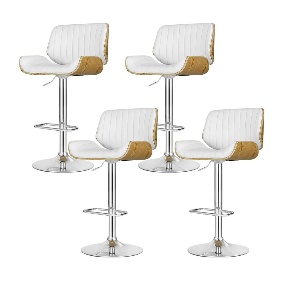 Rolf Leather Bar Table Adjustable (Set of 4)