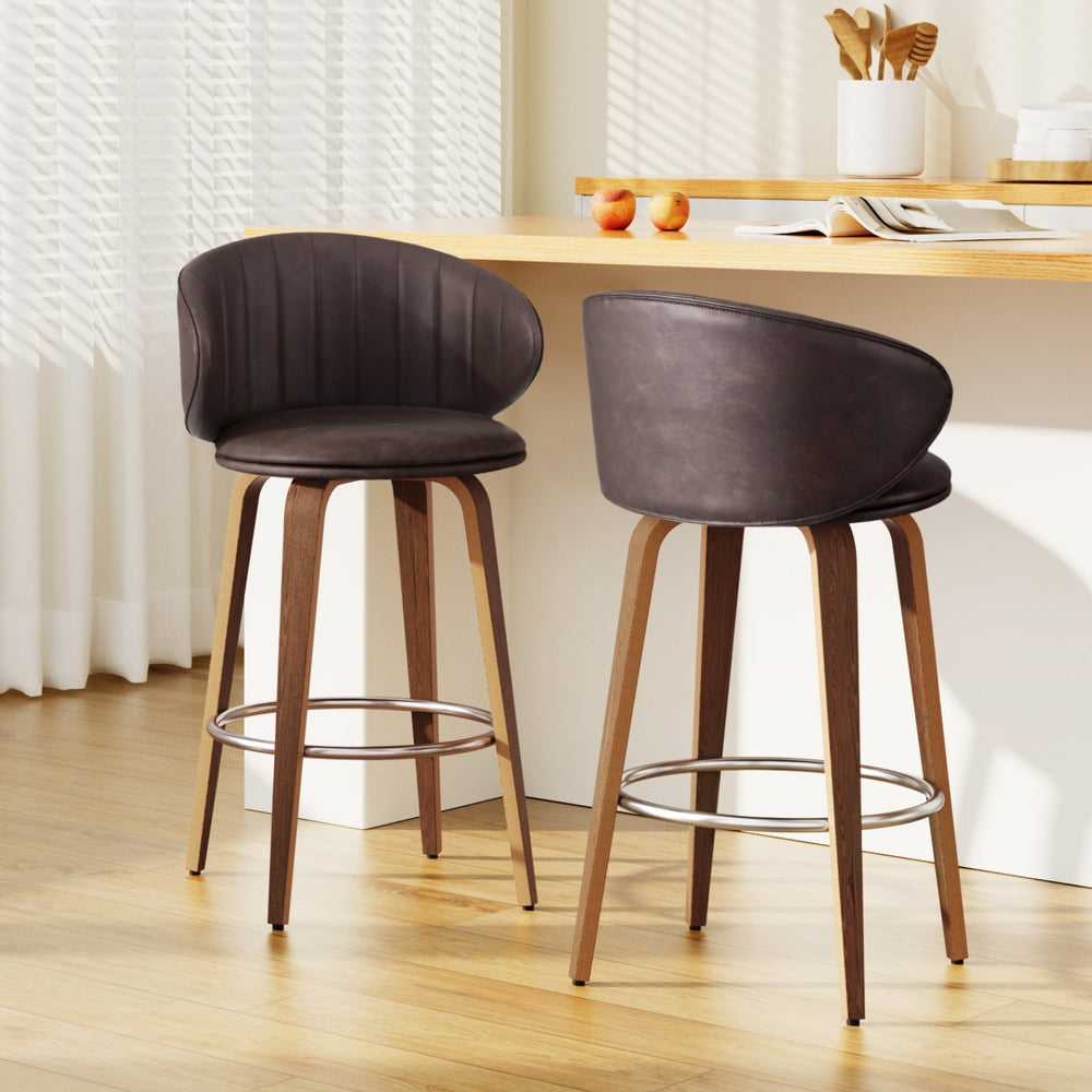 Troy Leather Dining Chair (Set of 2) Red