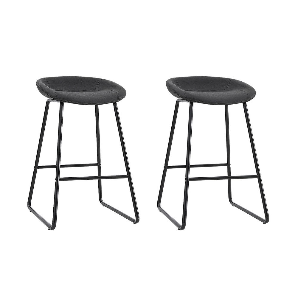Zev Leather Counter Stool (Set of 2)