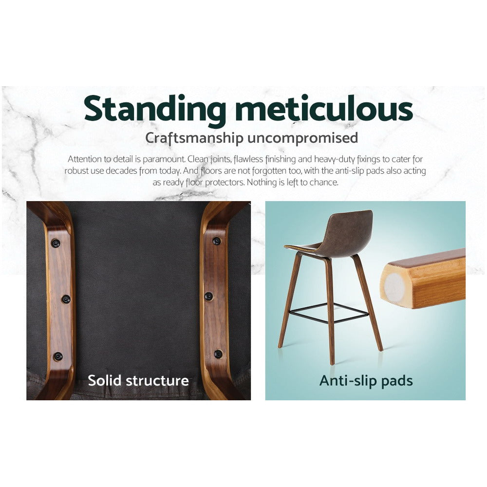Monty Leather Counter Stool (Set of 2)