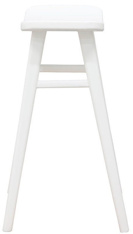 Zane Wooden Counter Stool White