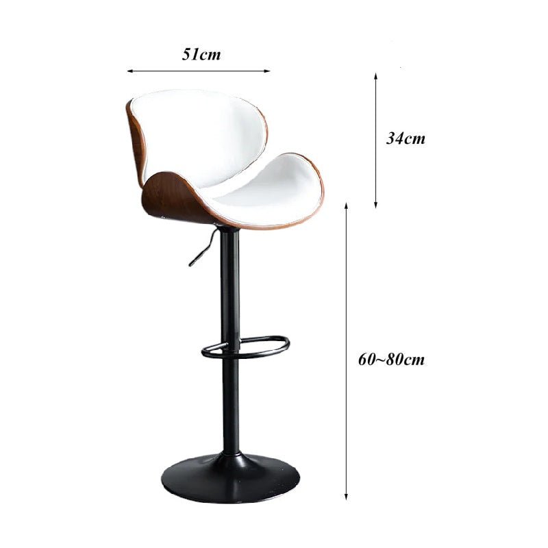 Oak Counter Stool Swivel White