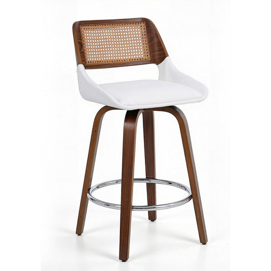 Artiss Wooden Bar Stools Swivel Kitchen Counter Stool Chair 60cm Seat Height