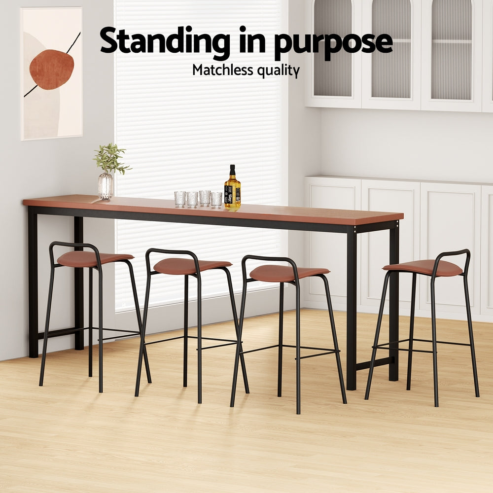Hayden Metal Counter Stool (Set of 4) Brown