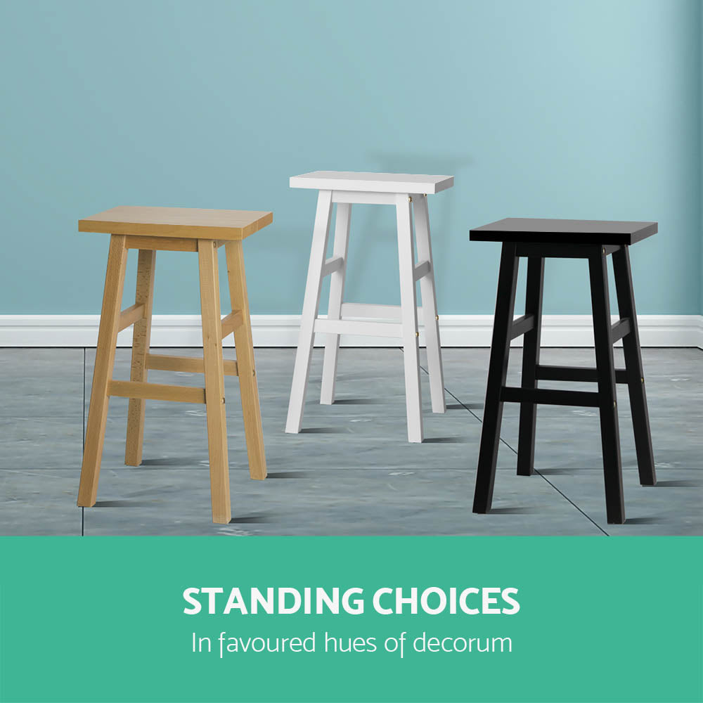 Nolan Wooden Counter Stool (Set of 4) Black