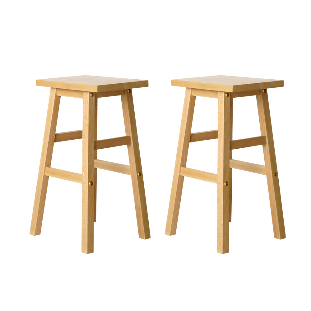 Yannick Wooden Counter Stool (Set of 2) Natural