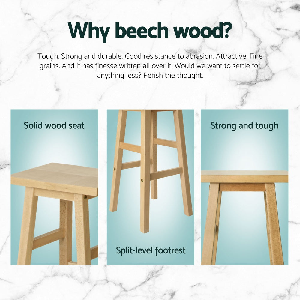 Camden Wooden Bar Stool (Set of 4)
