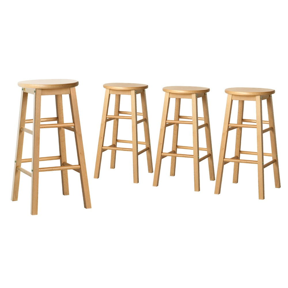 Burke Wooden Bar Stool (Set of 4)