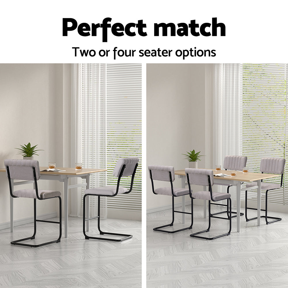 Joss Velvet Bar Stool (Set of 2)