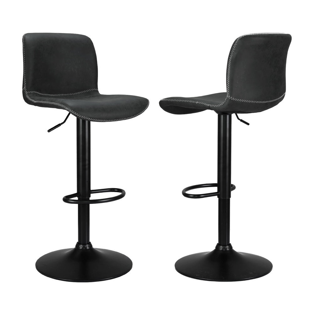 Olaf Bar Stool Swivel Adjustable (Set of 4) Black
