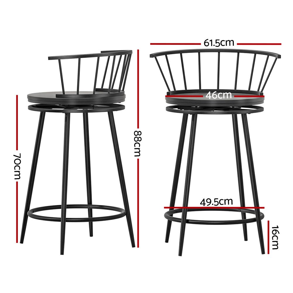 Unity Metal Bar Stool Swivel (Set of 2)