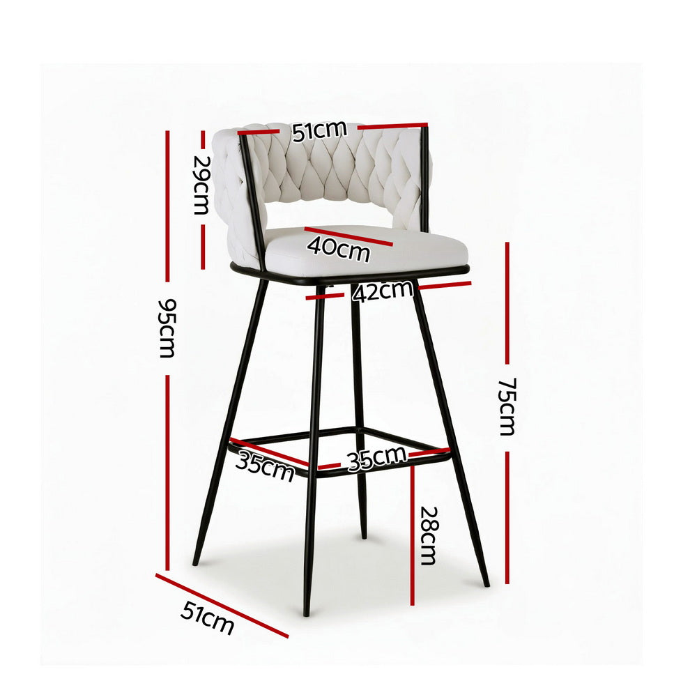 Lawson Velvet Counter Stool (Set of 2)
