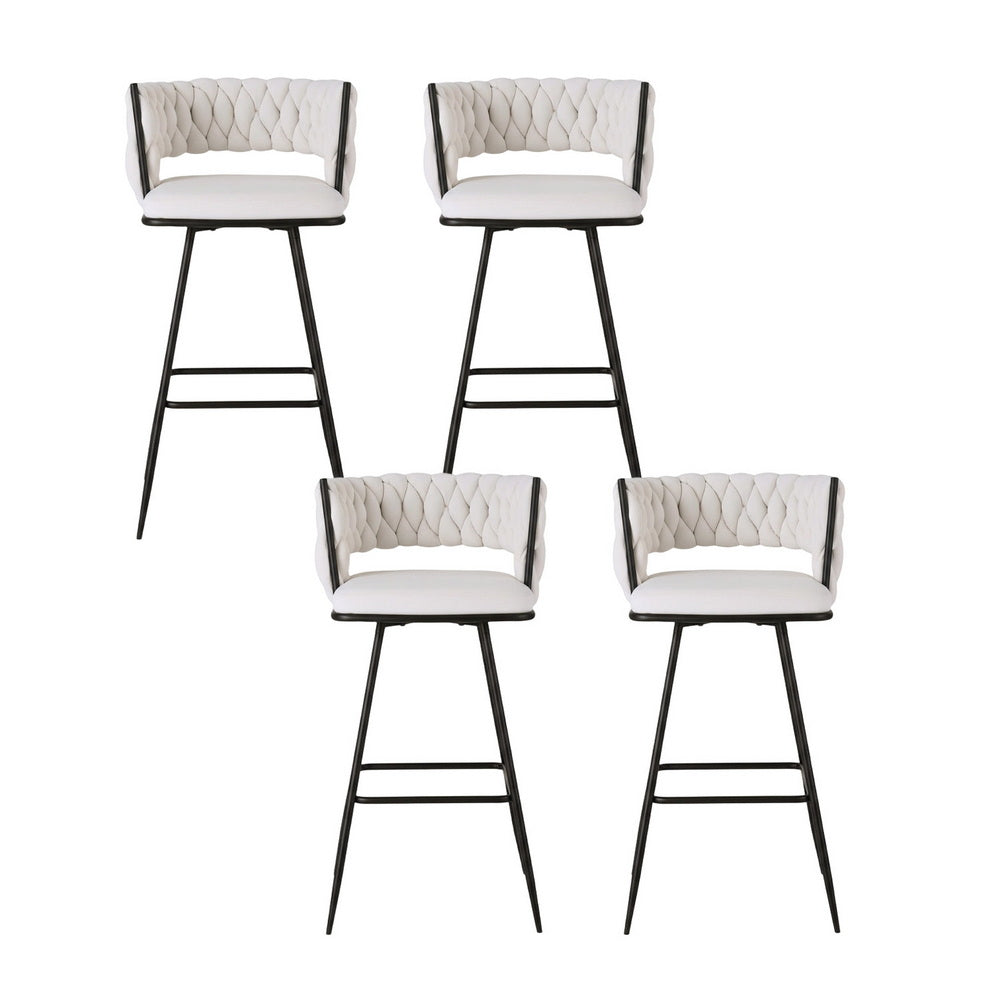 Uma Velvet Counter Stool (Set of 4)