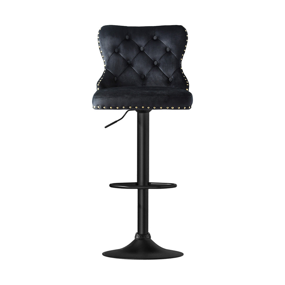 Ike Velvet Counter Stool Adjustable (Set of 2)