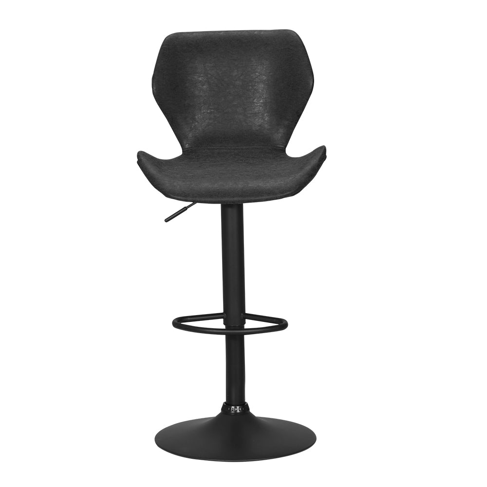 Cruz Counter Stool Swivel Adjustable (Set of 2) Black