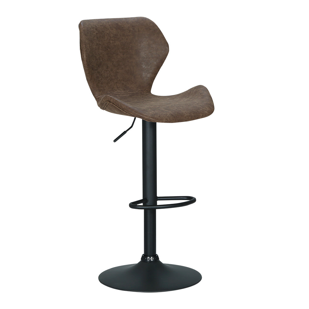 Kira Counter Stool Swivel Adjustable (Set of 2) Brown