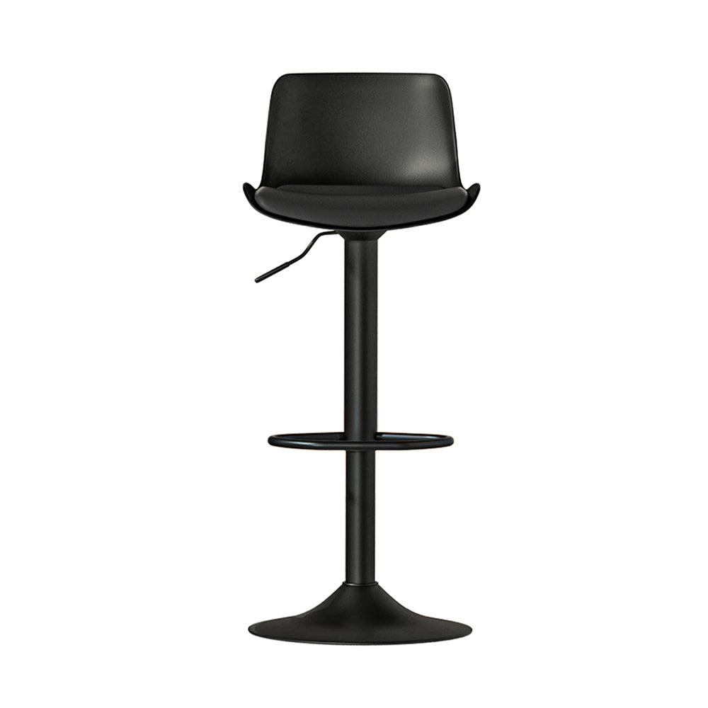 Odin Bar Stool Adjustable Padded (Set of 2) Black