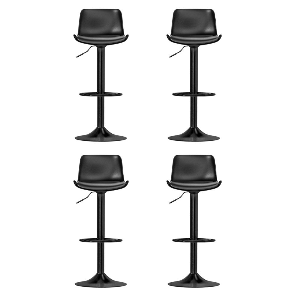 Storm Bar Stool Adjustable Padded (Set of 4) Black