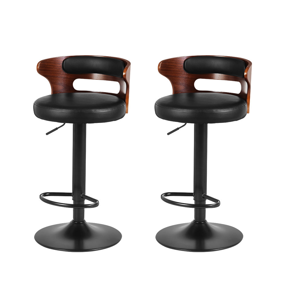 Erik Leather Bar Stool Adjustable (Set of 2)