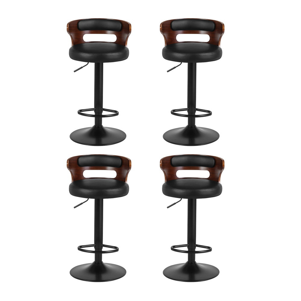 Bonn Leather Bar Stool Adjustable (Set of 4)