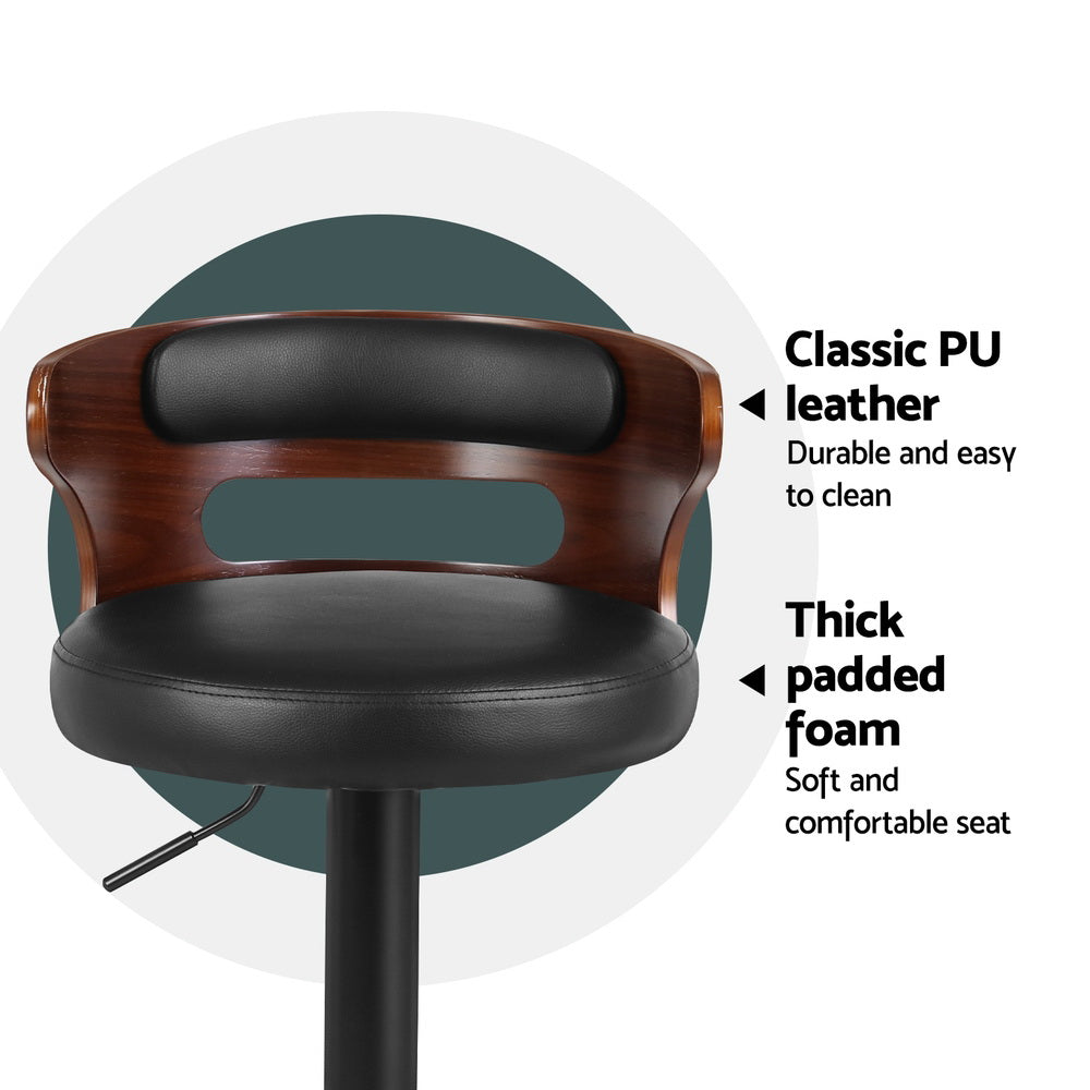 Bonn Leather Bar Stool Adjustable (Set of 4)