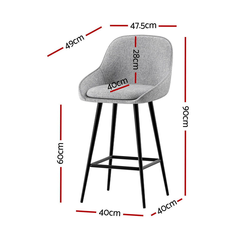 Stuart Counter Stool (Set of 4) Red