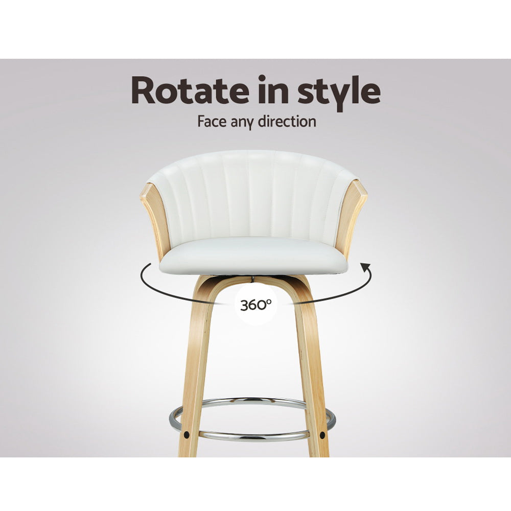 Thane Leather Counter Stool Swivel (Set of 2)