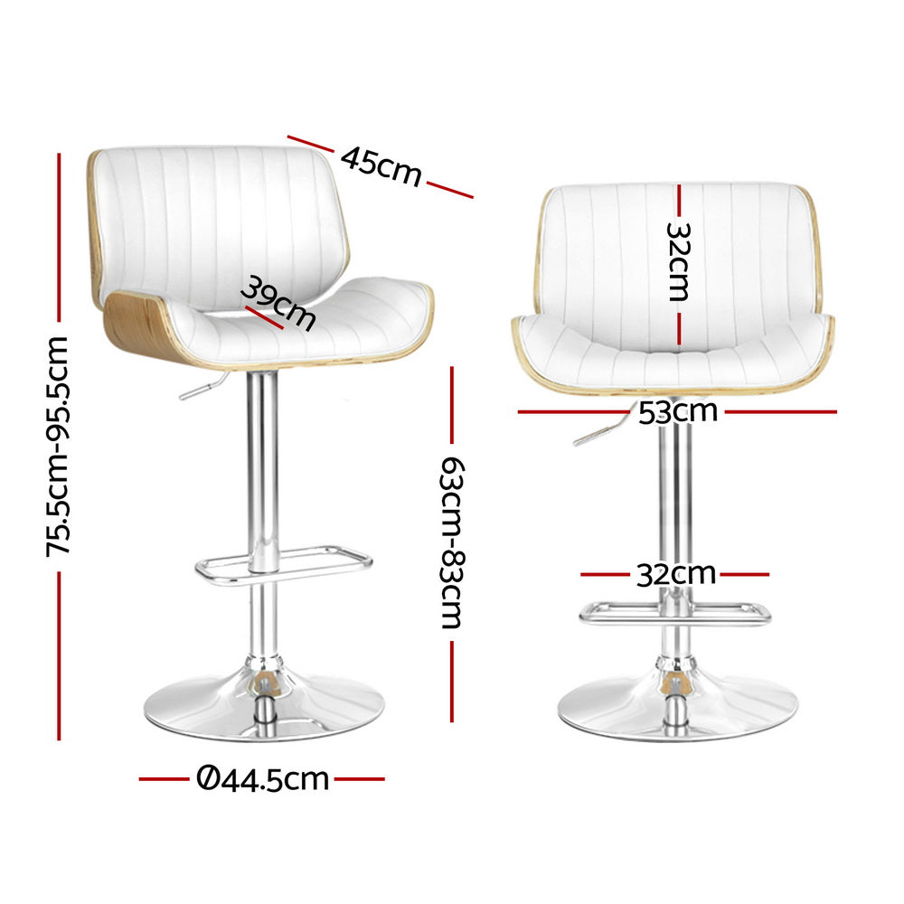 Rolf Leather Bar Table Adjustable (Set of 4)