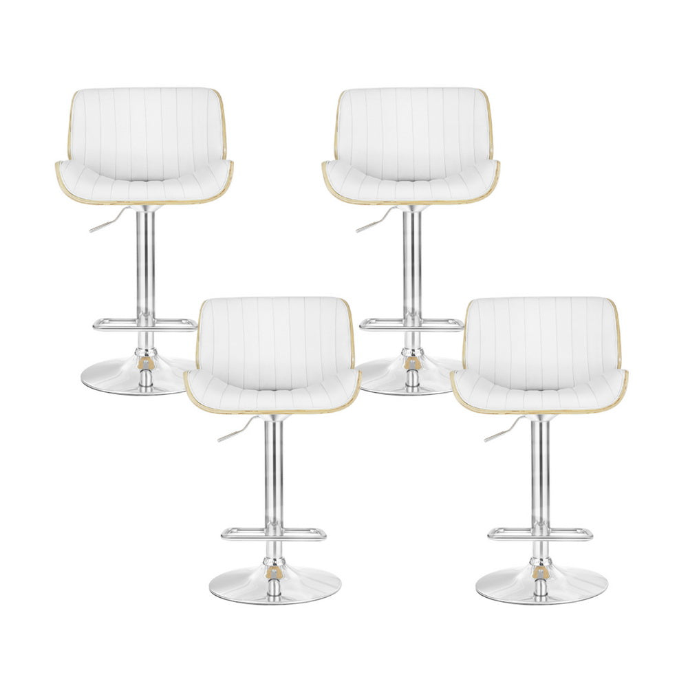 Rolf Leather Bar Table Adjustable (Set of 4)