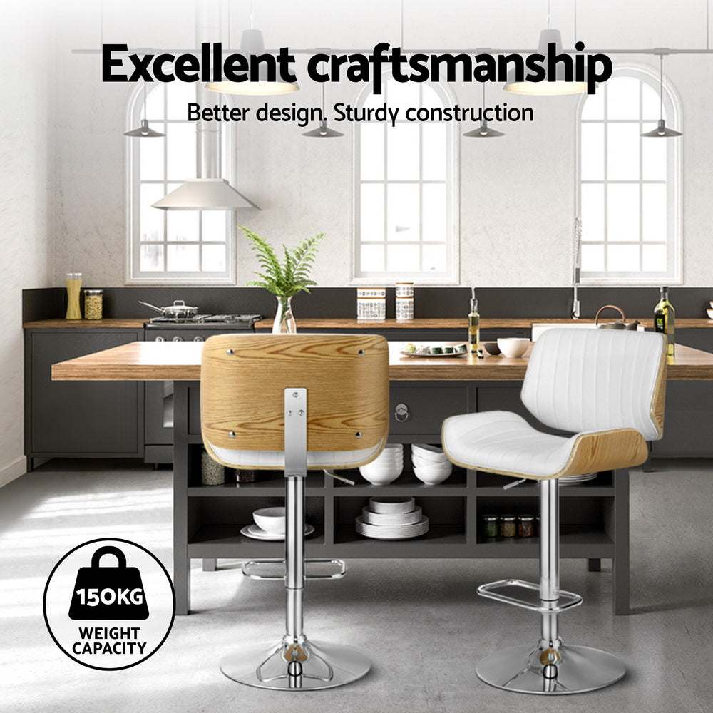 Rolf Leather Bar Table Adjustable (Set of 4)