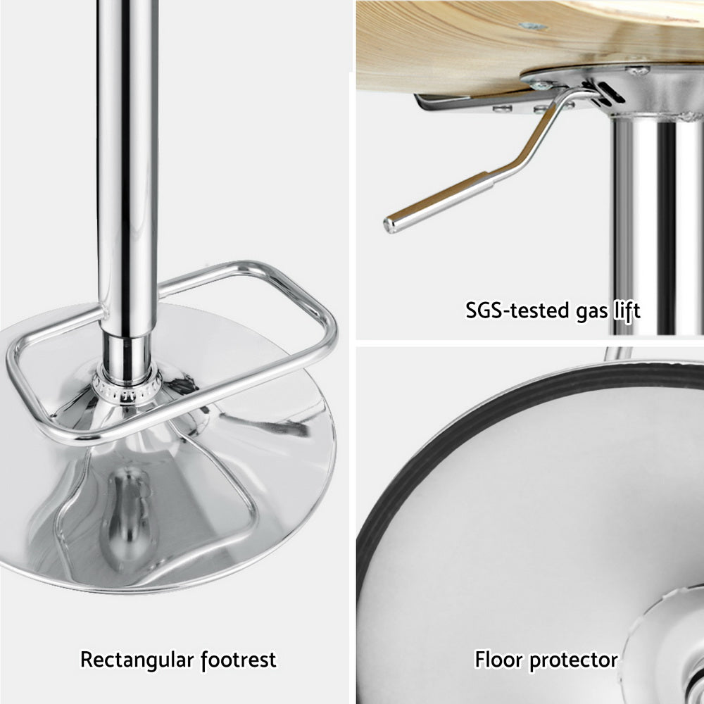 Rolf Leather Bar Table Adjustable (Set of 4)