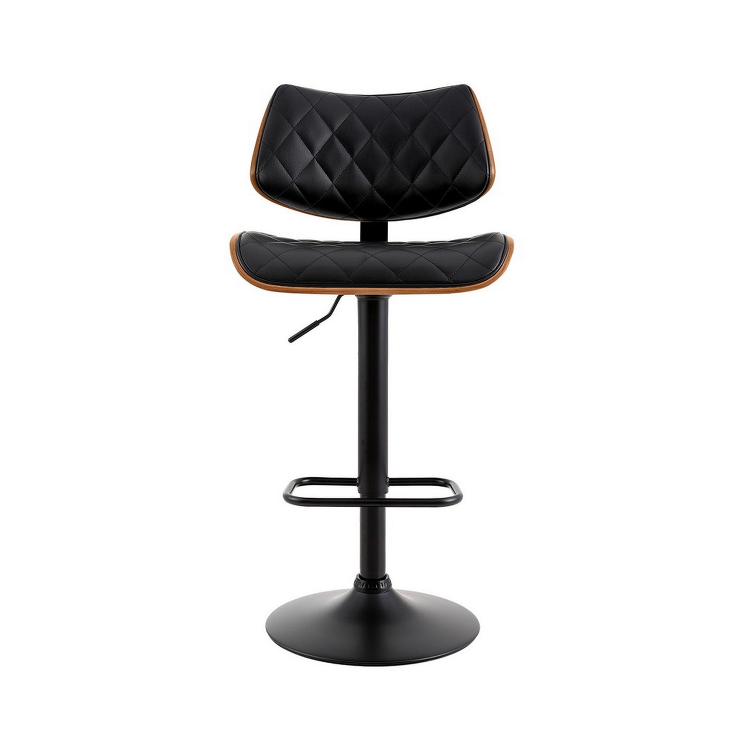Niall Leather Dining Chair Adjustable Black