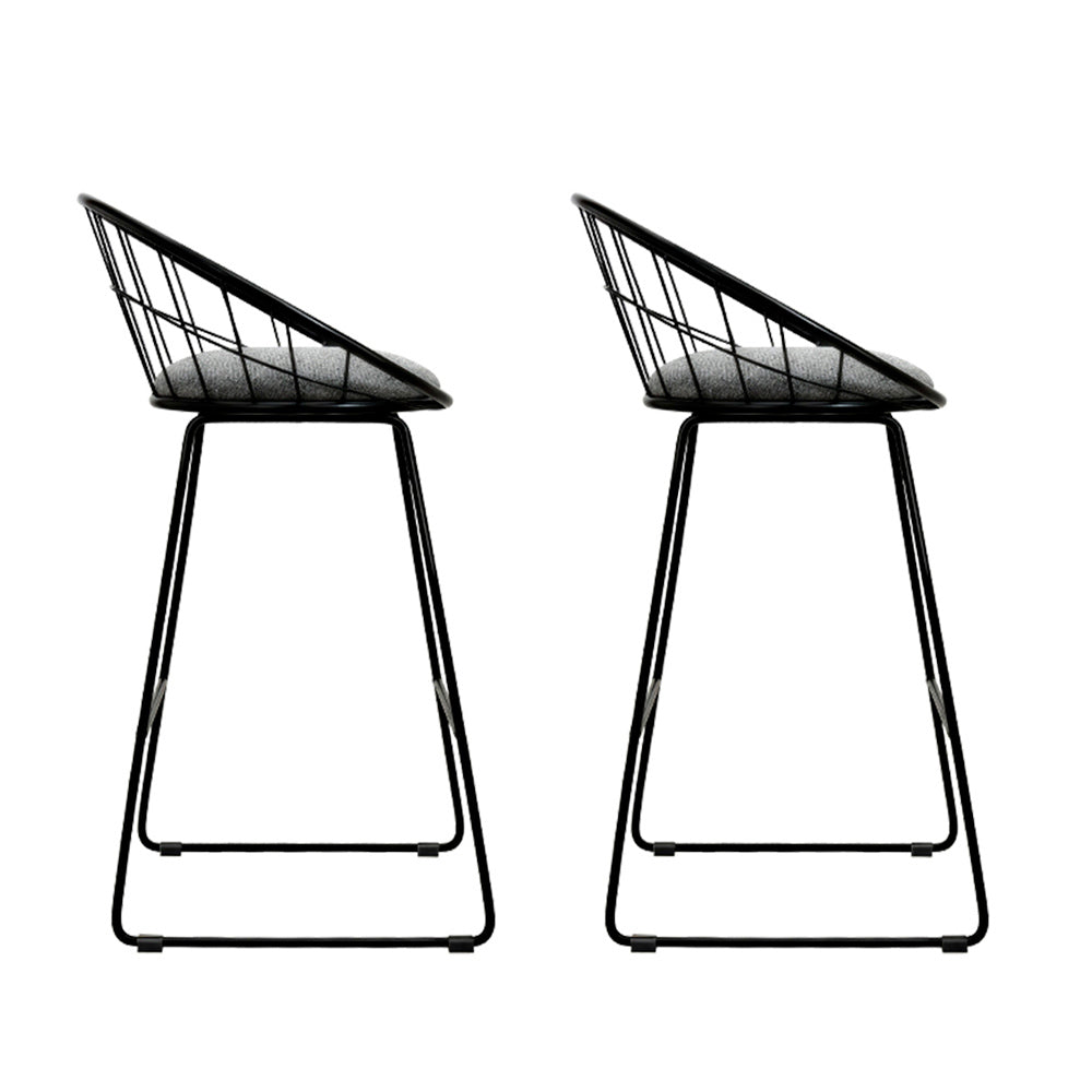 Flynn Metal Bar Stool Padded (Set of 2)