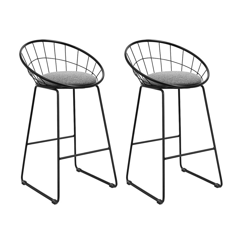 Flynn Metal Bar Stool Padded (Set of 2)