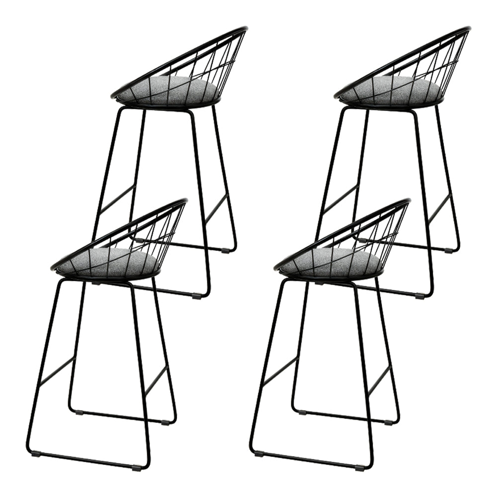 Ember Metal Bar Stool Padded (Set of 4)