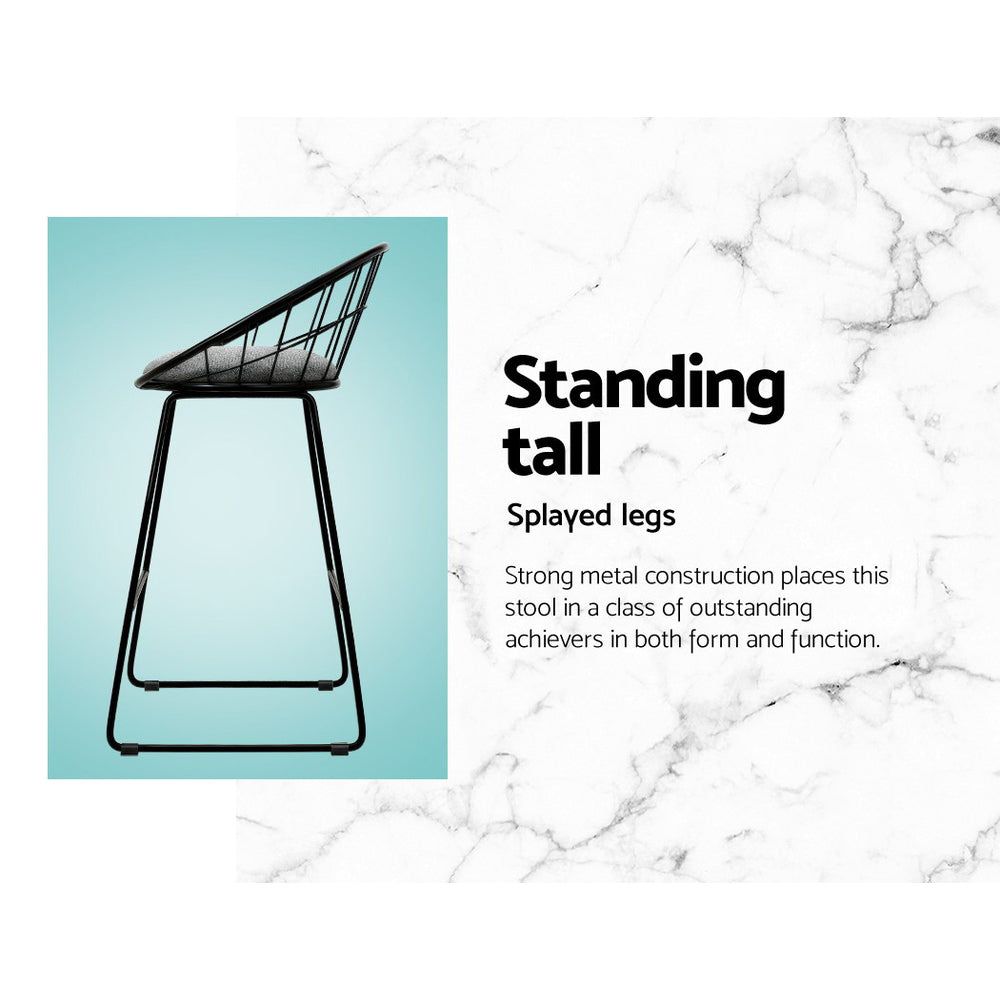 Ember Metal Bar Stool Padded (Set of 4)