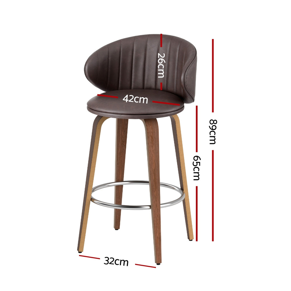 Troy Leather Dining Chair (Set of 2) Red