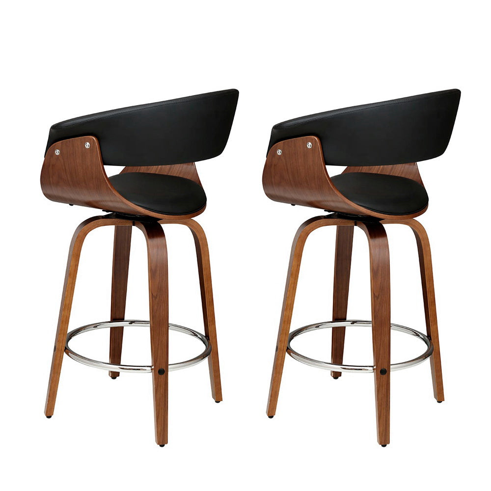 Dio Leather Bar Stool Swivel (Set of 2)