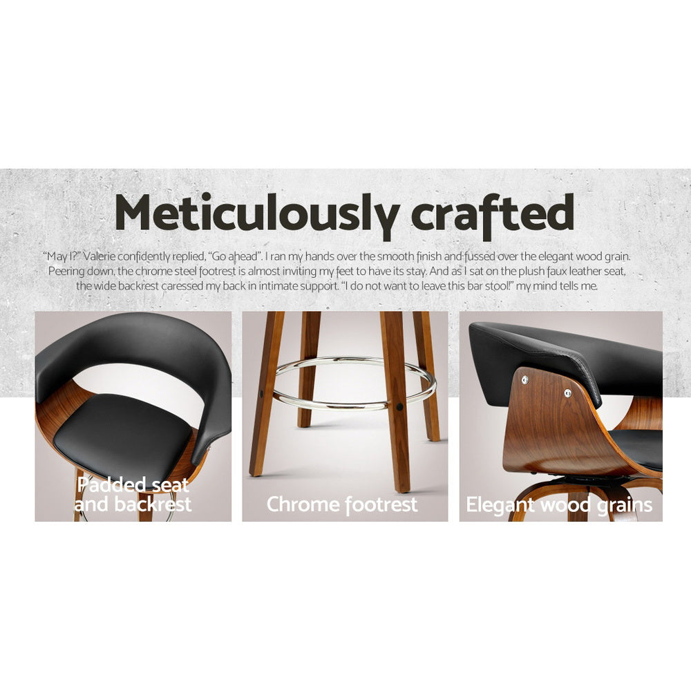 Dio Leather Bar Stool Swivel (Set of 2)