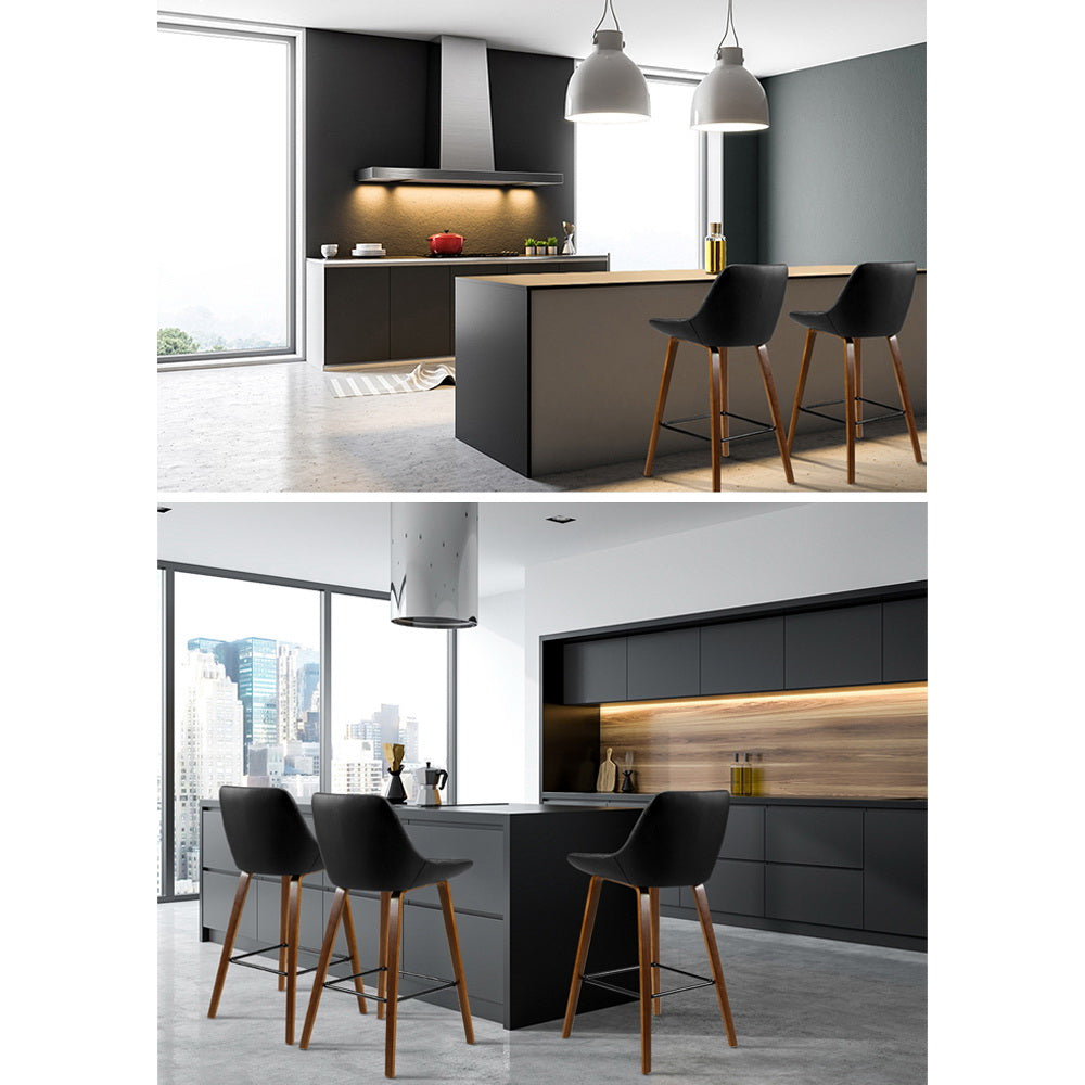 Magnus Leather Bar Stool (Set of 2)