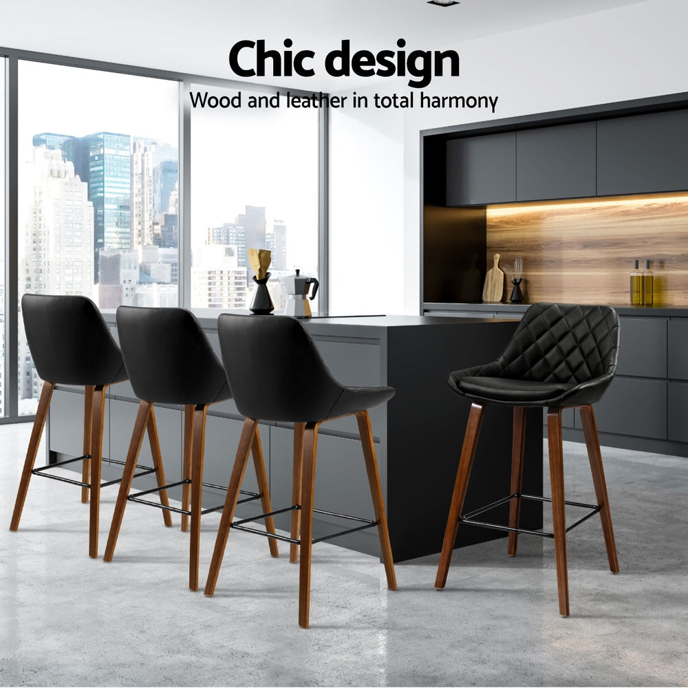 Chase Leather Bar Stool (Set of 4)