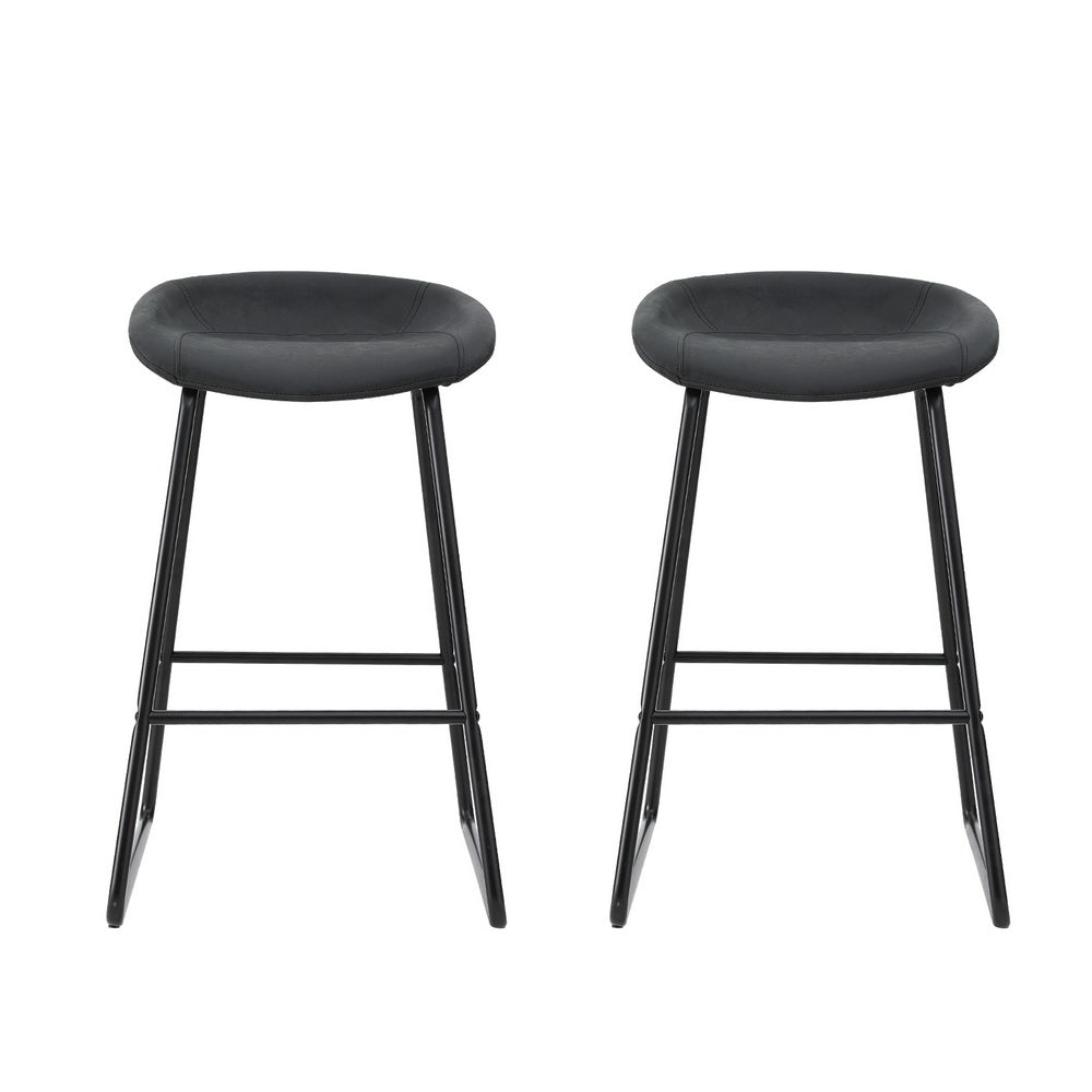 Zev Leather Counter Stool (Set of 2)