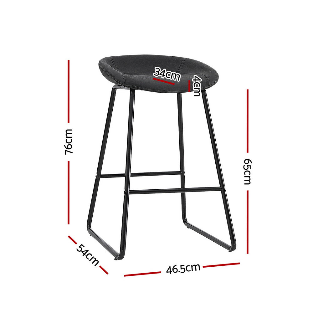 Dale Leather Counter Stool (Set of 4)