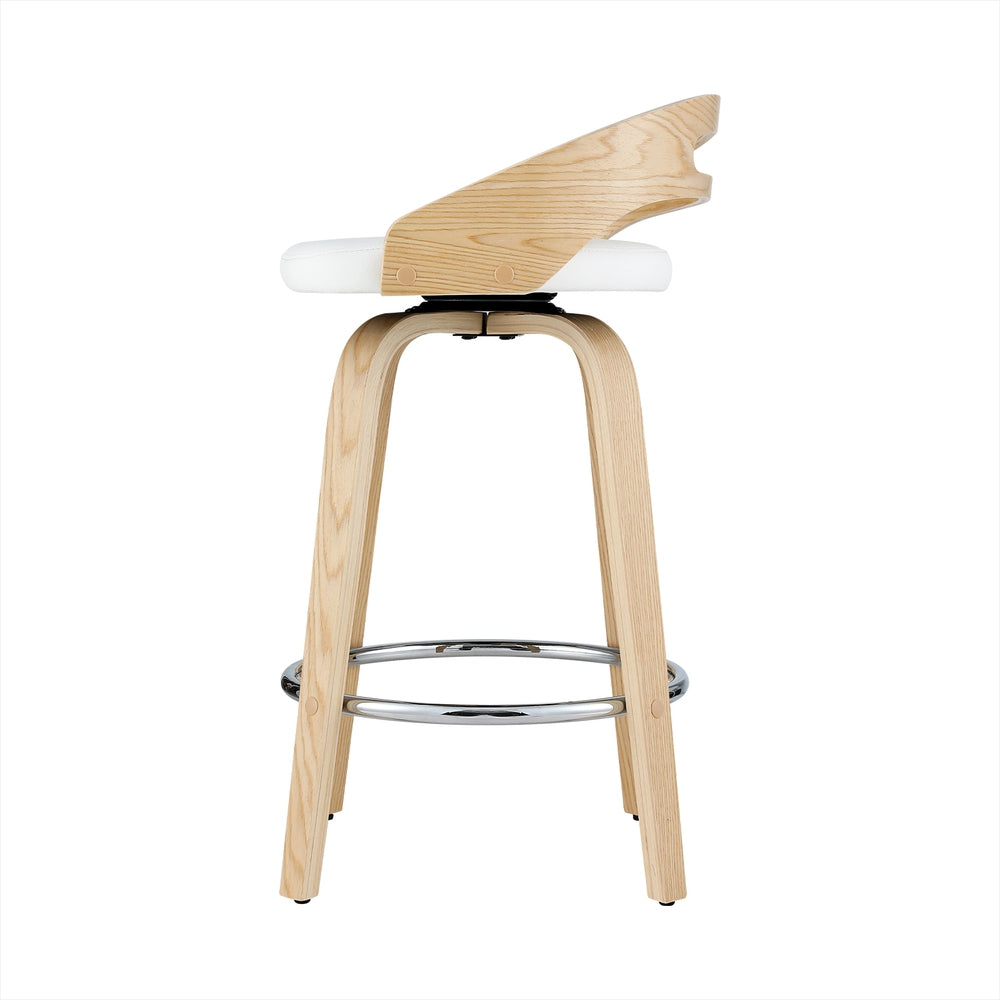 Harper Leather Counter Stool Swivel (Set of 2)