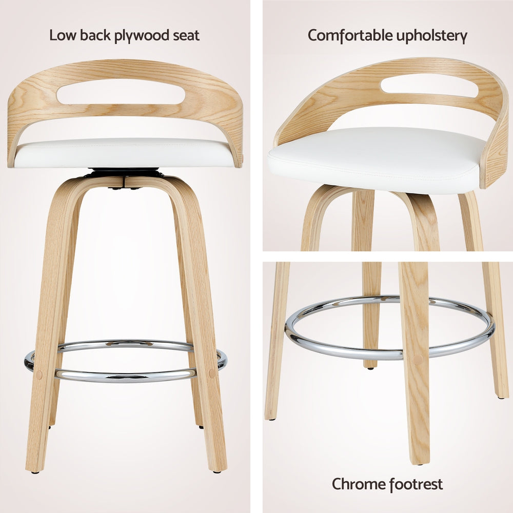 Harper Leather Counter Stool Swivel (Set of 2)
