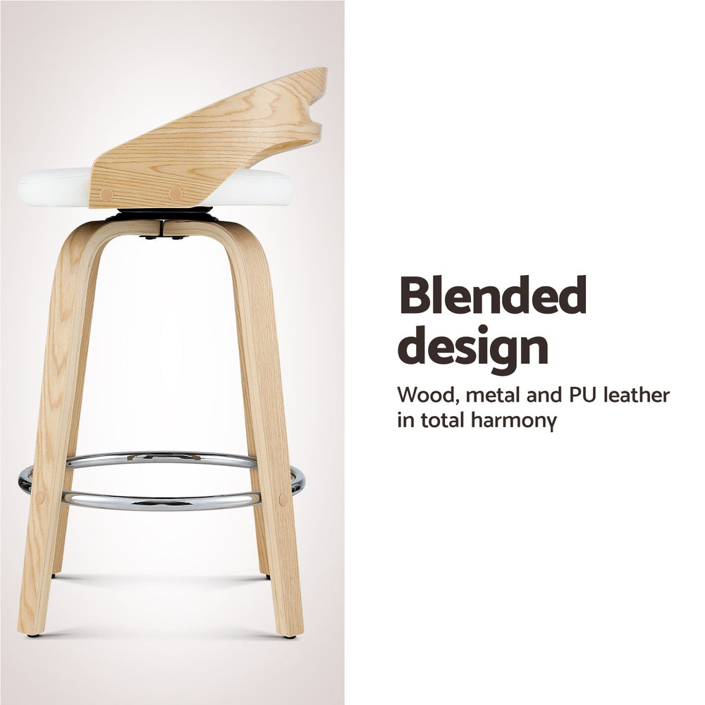 Harper Leather Counter Stool Swivel (Set of 2)