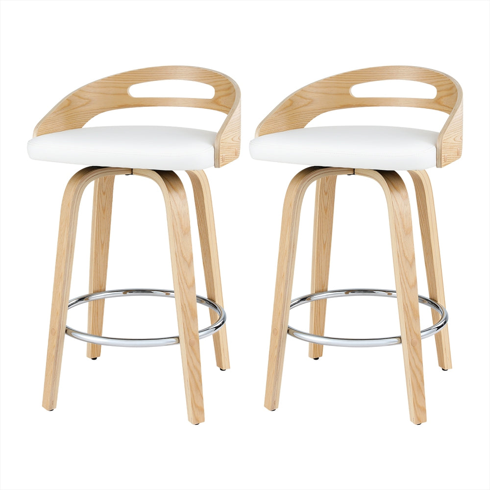 Harper Leather Counter Stool Swivel (Set of 2)