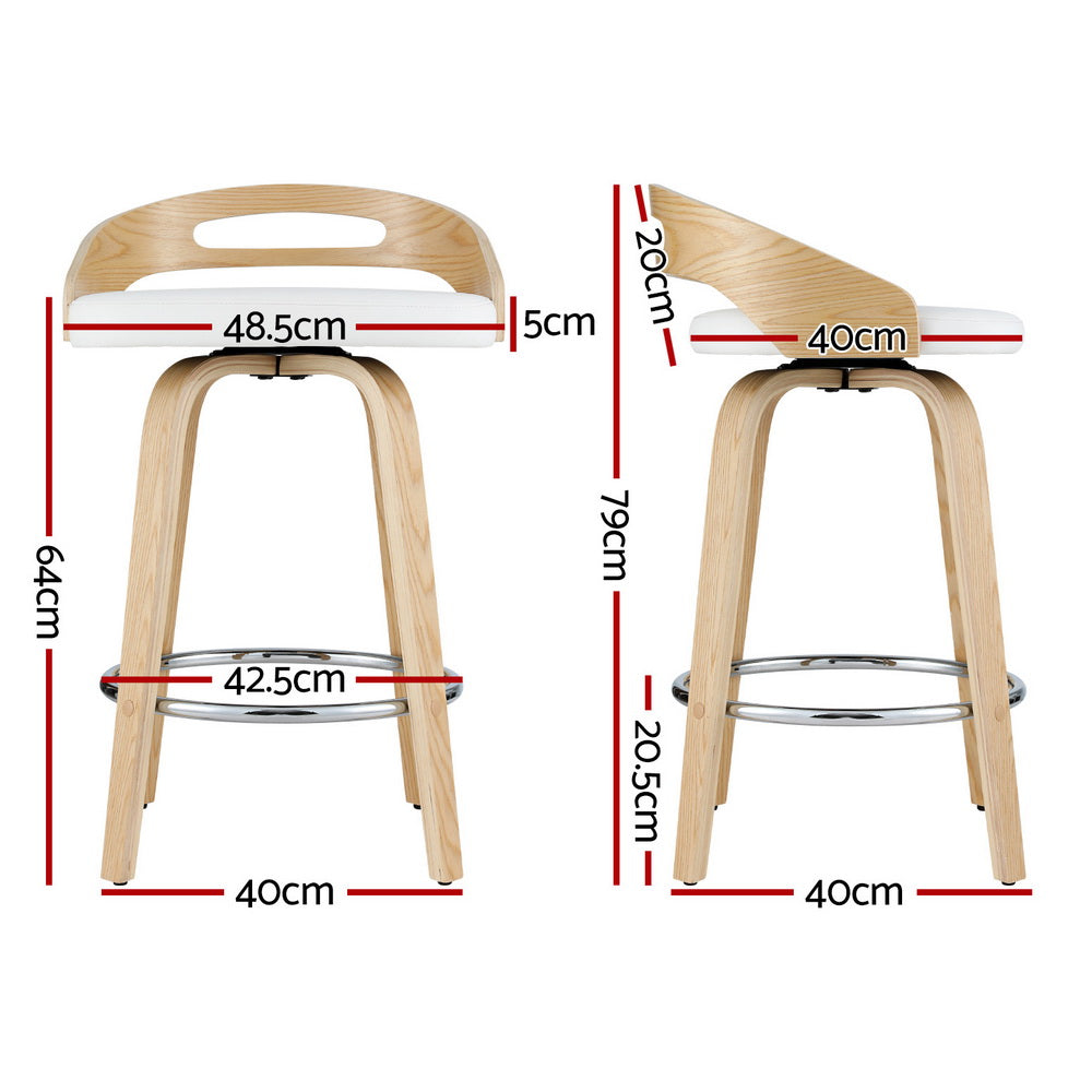 Haze Leather Counter Stool Swivel (Set of 4)