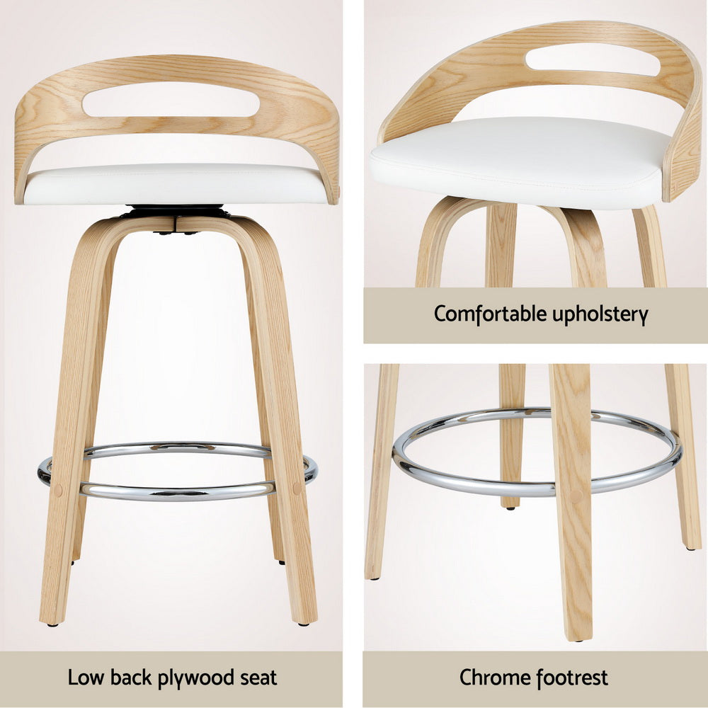 Haze Leather Counter Stool Swivel (Set of 4)
